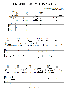 I Never Knew His Name von Barri McPherson (Download) 