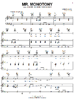 Mr. Monotony von Irving Berlin (Download) 