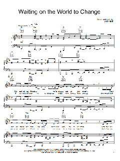 Waiting On The World To Change von John Mayer (Download) 