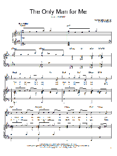 The Only Man For Me von Leslie Bricusse (Download) 