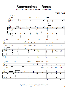 Summertime In Rome von Leslie Bricusse (Download) 