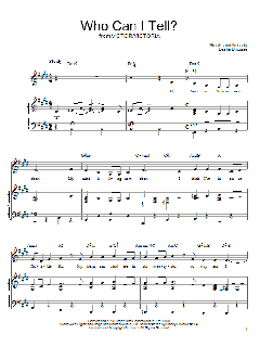 Who Can I Tell? von Leslie Bricusse (Download) 