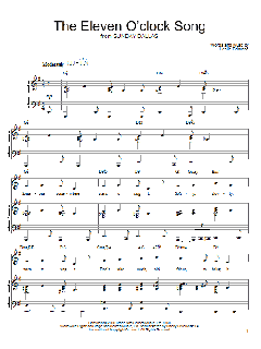 The Eleven O'Clock Song von Leslie Bricusse (Download) 