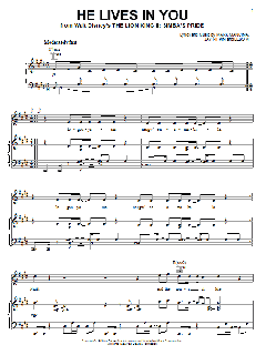 He Lives In You von Jay Rifkin (Download) 