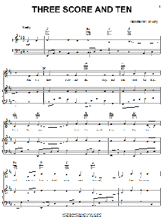 Three Score And Ten von Irish Folksong (Download) 