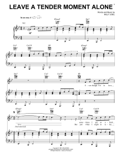 Leave A Tender Moment Alone von Billy Joel (Download) 