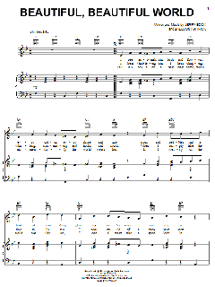 Beautiful, Beautiful World von Jerry Bock (Download) 