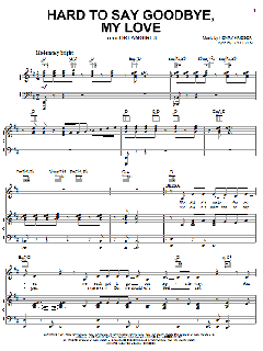 Hard To Say Goodbye, My Love von Tom Eyen (Download) 