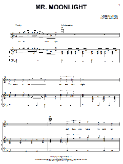 Mr. Moonlight von The Beatles (Download) 