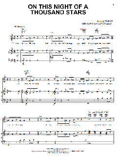 On This Night Of A Thousand Stars von Andrew Lloyd Webber (Download) 