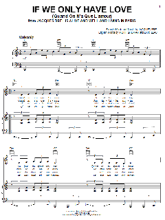 If We Only Have Love (Quand On N'a Que L'amour) von Jacques Brel (Download) 