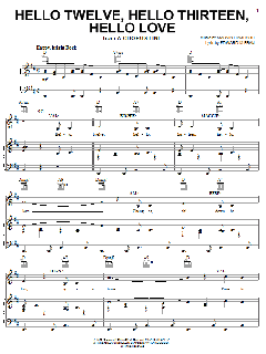 Hello Twelve, Hello Thirteen, Hello Love von Marvin Hamlisch (Download) 