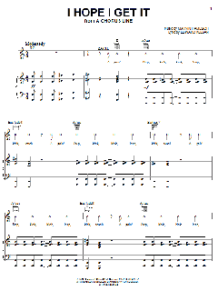 I Hope I Get It von Marvin Hamlisch (Download) 