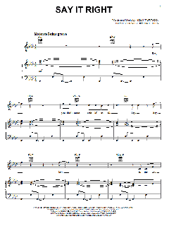 Say It Right von Nelly Furtado (Download) 