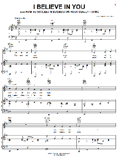 I Believe In You von Frank Loesser (Download) 