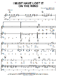 I Must Have Lost It On The Wind von Elton John (Download) 