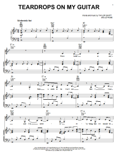 Teardrops On My Guitar von Taylor Swift (Download) 