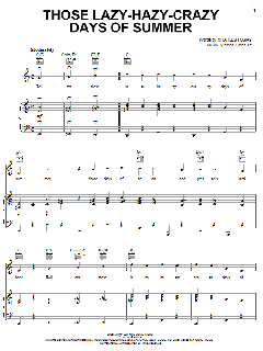 Those Lazy-Hazy-Crazy Days Of Summer von Nat King Cole (Download) 