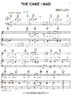 The Cake I Had von Michael Korie (Download) 