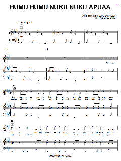 Humu Humu Nuku Nuku Apuaa von David Lawrence (Download) 