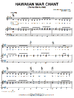Hawaiian War Chant (Ta-Hu-Wa-Hu-Wai) von Ralph Freed (Download) 