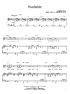 Available von Sammy Cahn (Download) 
