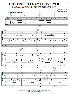 It's Time To Say I Love You von Lee Holdridge (Download) 