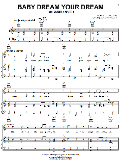 Baby Dream Your Dream von Cy Coleman (Download) 