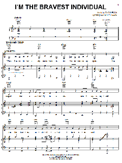 I'm The Bravest Individual von Cy Coleman (Download) 