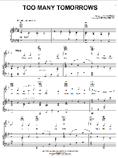 Too Many Tomorrows von Cy Coleman (Download) 