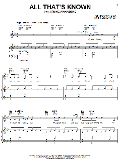 All That's Known von Duncan Sheik (Download) 