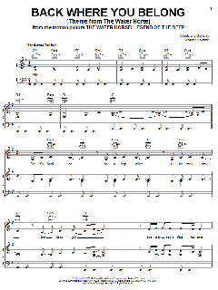 Back Where You Belong (Theme from The Water Horse) von Sinéad O'Connor (Download) 