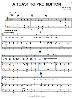 A Toast To Prohibition von Irving Berlin (Download) 