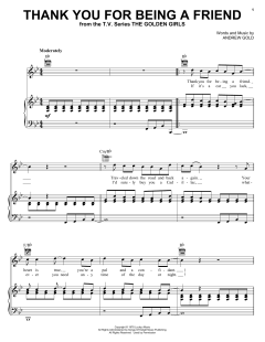 Thank You For Being A Friend (Theme from The Golden Girls) von Andrew Gold (Download) 