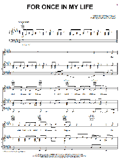 For Once In My Life von Stevie Wonder (Download) 