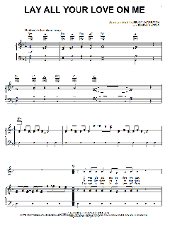 Lay All Your Love On Me von ABBA (Download) 