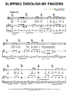 Slipping Through My Fingers von ABBA (Download) 