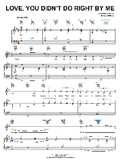 Love, You Didn't Do Right By Me von Irving Berlin (Download) 