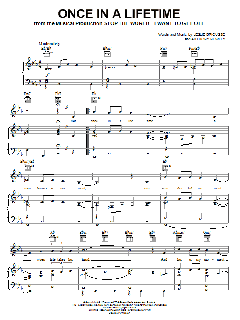 Once In A Lifetime von Leslie Bricusse (Download) 