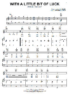 With A Little Bit Of Luck von Alan Jay Lerner (Download) 
