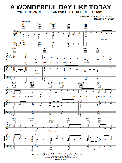 A Wonderful Day Like Today von Leslie Bricusse (Download) 