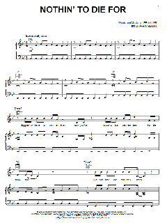 Nothin' To Die For von Tim McGraw (Download) 