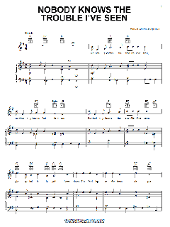 Nobody Knows The Trouble I've Seen von African-American Spiritual (Download) 