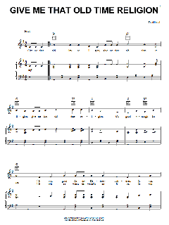 Give Me That Old Time Religion von African-American Spiritual (Download) 