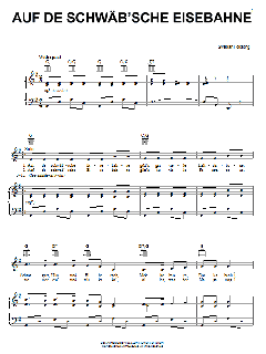 Auf De Schwab'sche Eisebahne von Swabian Folksong (Download) 