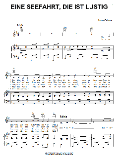 Eine Seefahrt, Die Ist Lustig von German Folksong (Download) 