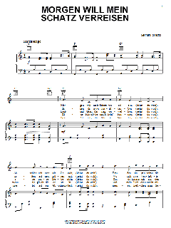 Morgen Will Mein Schatz Verreisen von German Folksong (Download) 