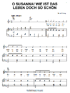 O Susanna! Wie Ist Das Leben So Schon von German Folksong (Download) 