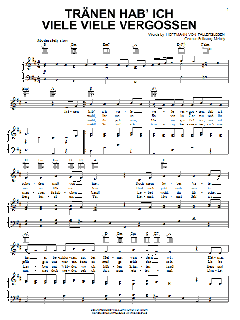 Tranen Hab'ich Viele Viele Vergossen von Hoffmann von Fallersleben (Download) 
