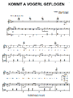 Kommt A Vogerl Geflogen (A Bird Comes Flying) von Carl von Holtei (Download) 